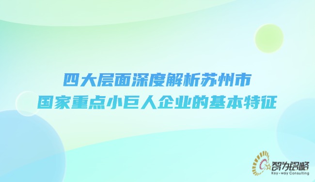 四大層面深度解析蘇州市國家重點(diǎn)小巨人企業(yè)的基本特征.jpg