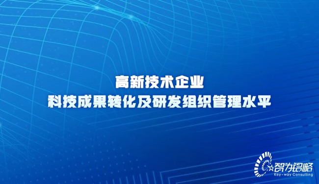 高新技術企業(yè)科技成果轉(zhuǎn)化及研發(fā)組織管理水平